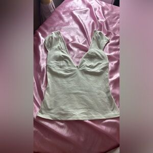 Free people white duo corset cami